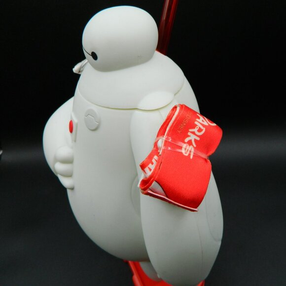 Disney Parks Baymax Sipper Big Hero 6 with lanyard and straw NWOT - Picture 5 of 7